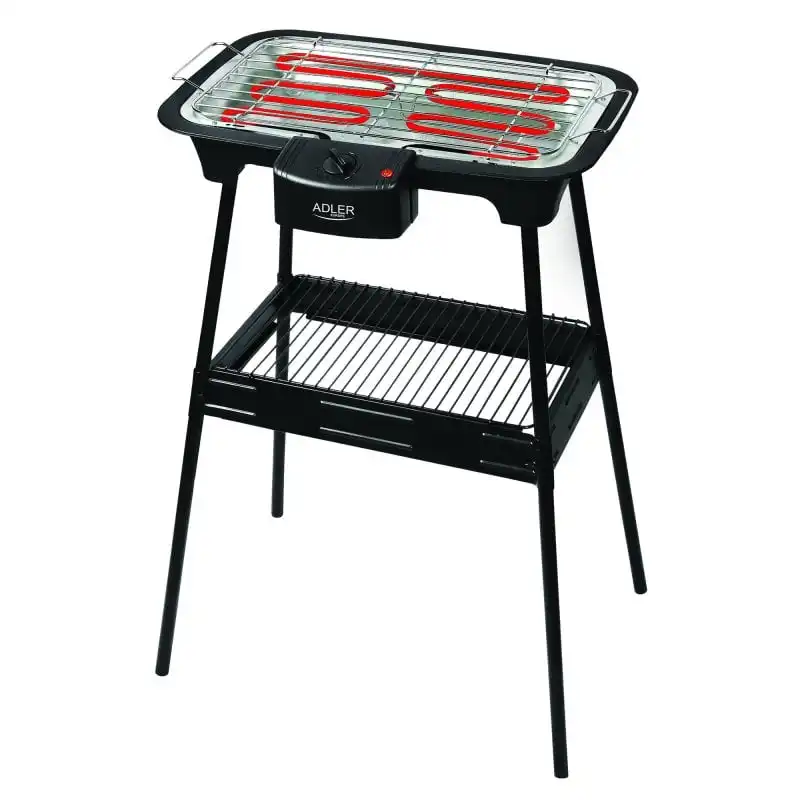Adler AD 6602 Barbacoa Parrilla Eléctrica 2000W Negra