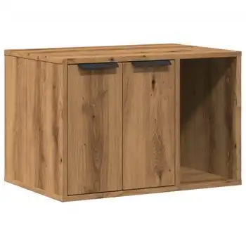 Mueble Arenero Para Gatos Madera Ingeniería Artisian 60x40x40cm Vidaxl