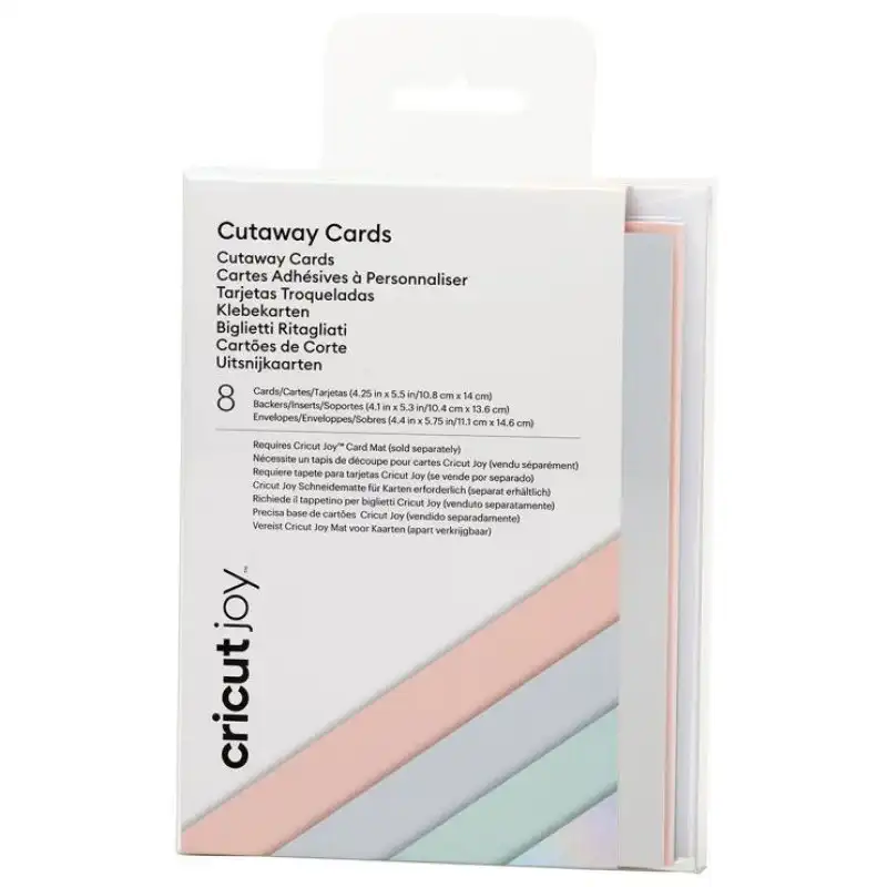 Cricut Tarjetas Adhesivas Colores Pastel para Cricut Joy 8 Unidades