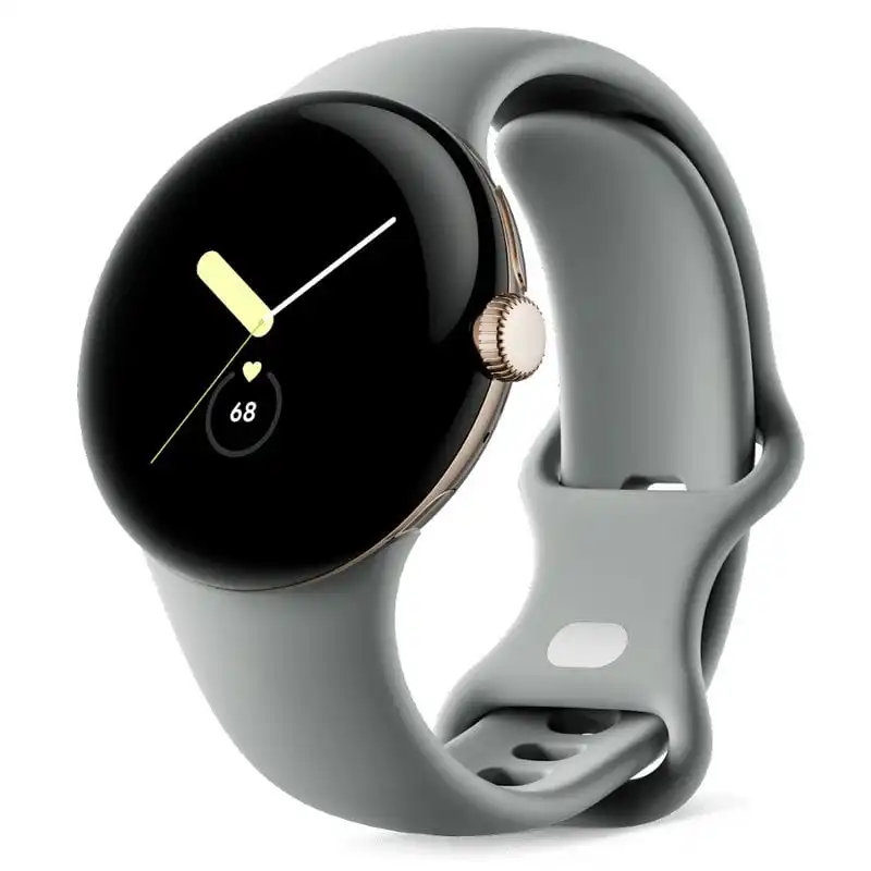 Google Pixel Watch LTE 41mm Reloj Smartwatch Dorado con Correa Deportiva Avellana