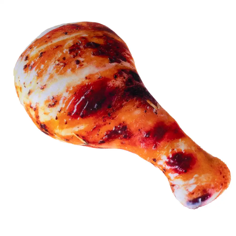 Muslo de pollo TIAKI juguete para perros - 23 x 13,5 x 5 cm (L x An x Al)