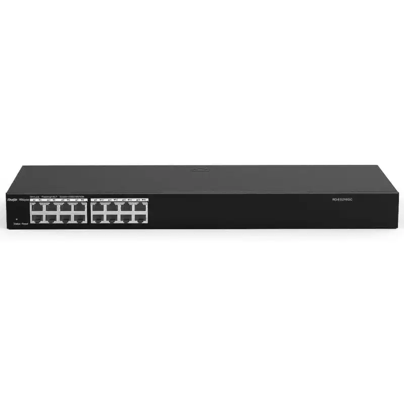 Ruijie Networks RG-ES216GC Switch 16 Puertos Gestionado L2 Gigabit Ethernet Negro