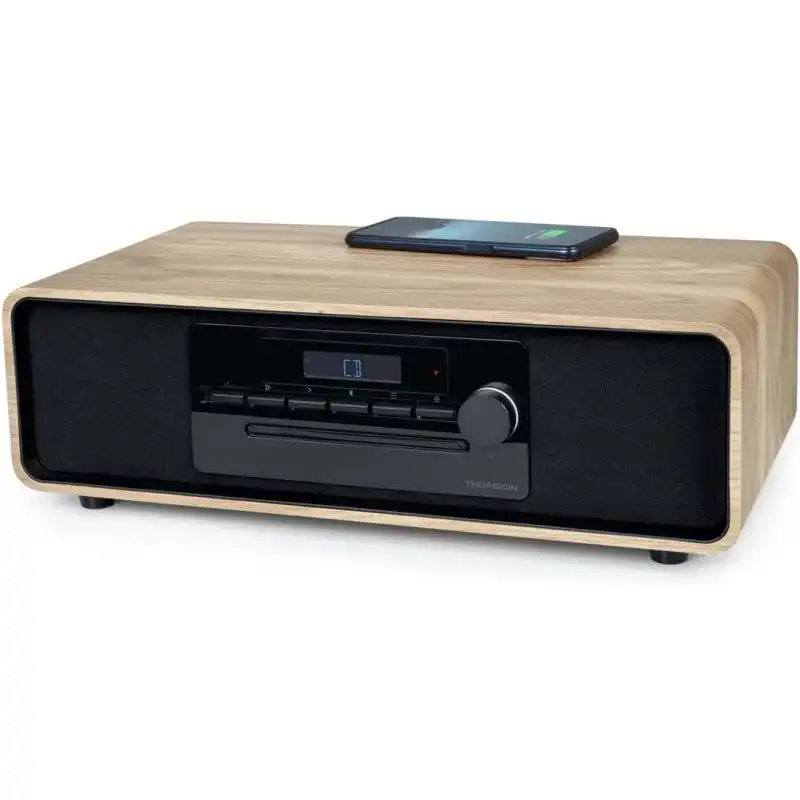 Thomson MIC300IBT Radio CD Bluetooth 60 W MP3/USB con Carga Inalámbrica