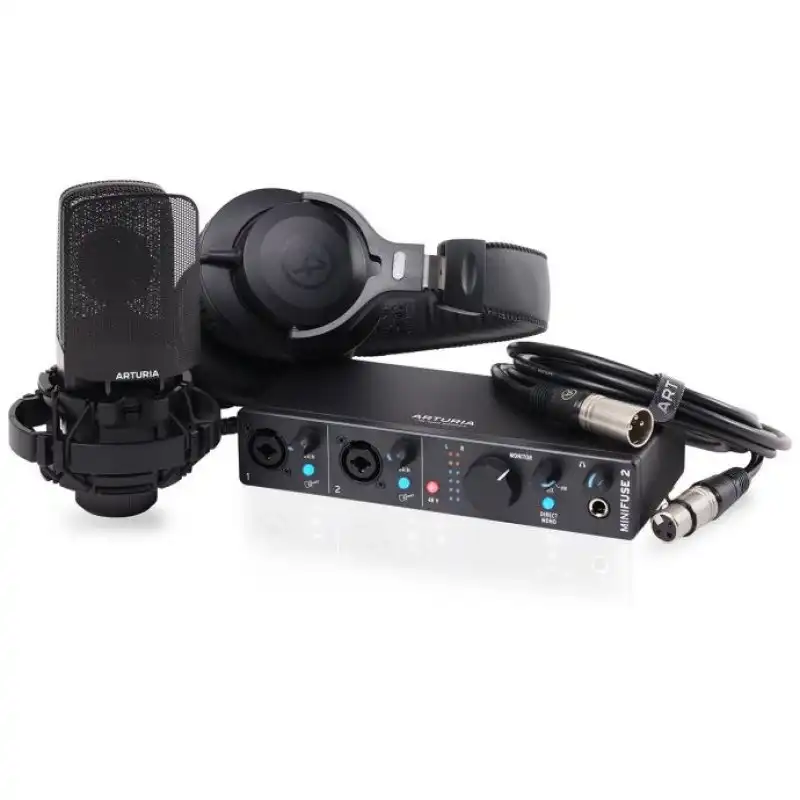 Arturia MiniFuse Recording Paquete de Grabación Negro