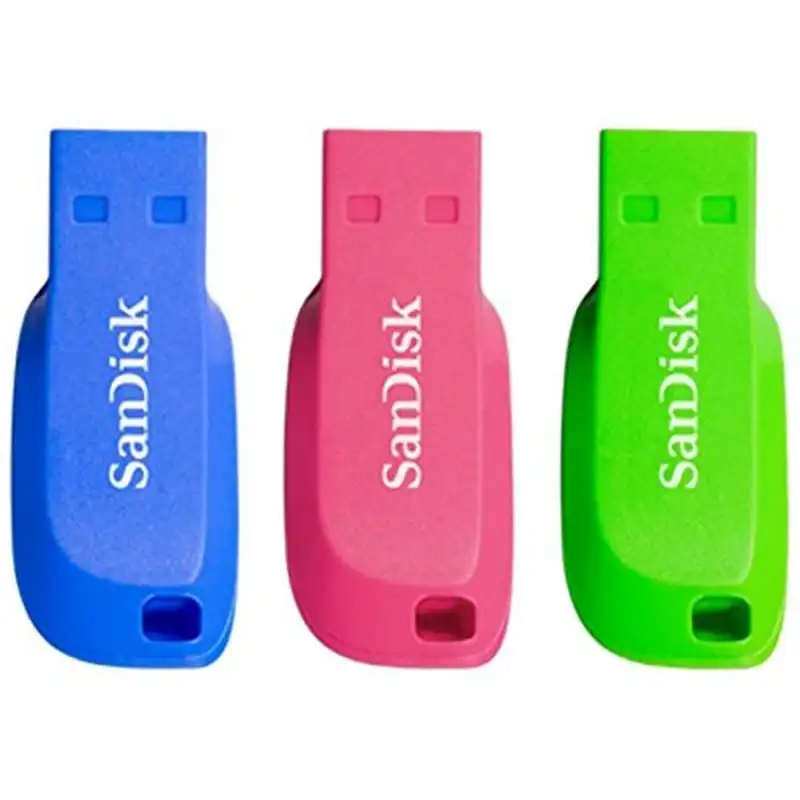 Sandisk Cruzer Blade 16GB USB 2.0 Pack Triple