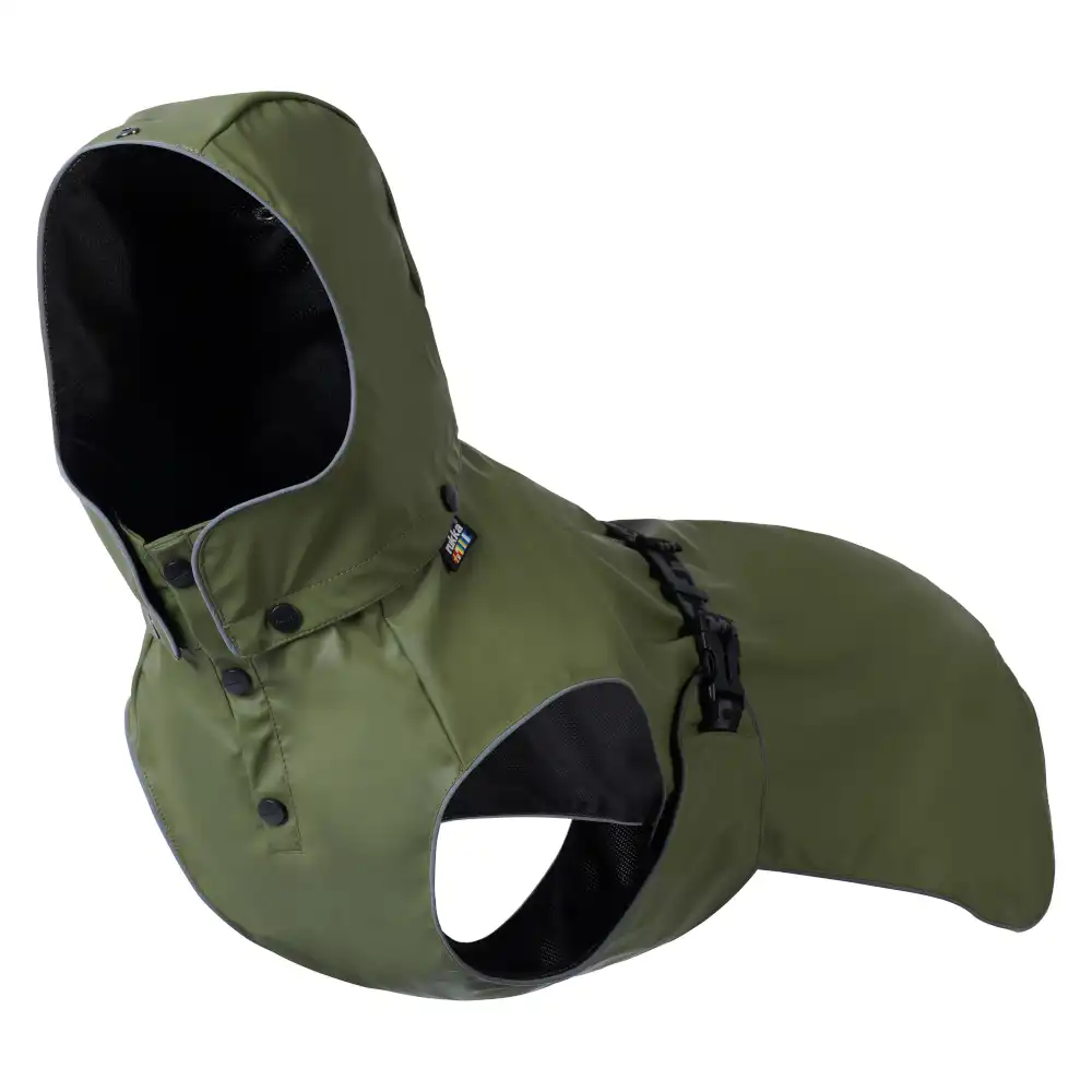 Impermeable Rukka® Streamy Eco, oliva - aprox. 35 cm de largo de espalda