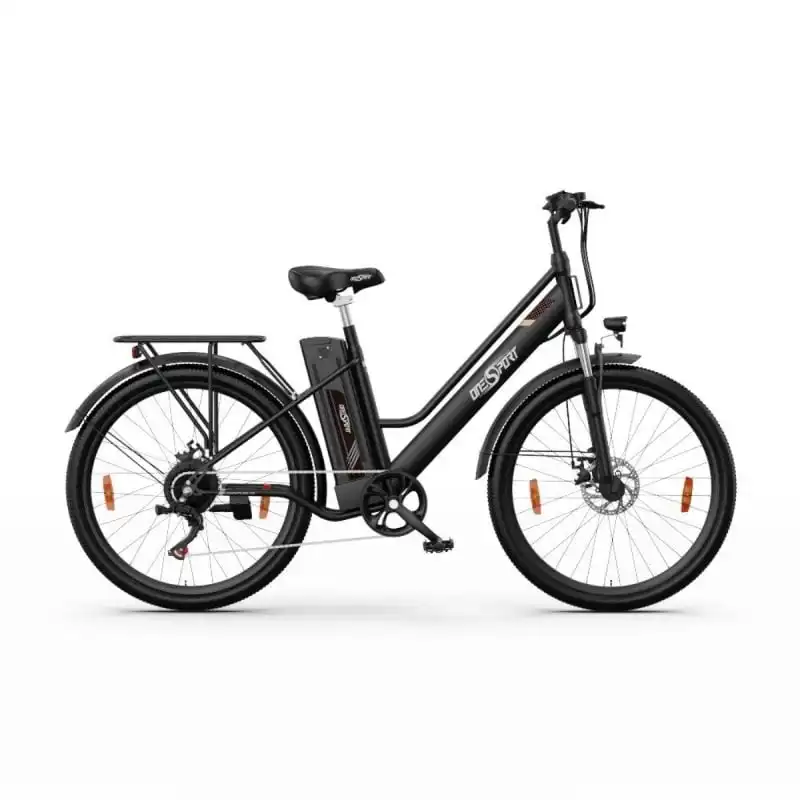 OneSport OT18-3 Bicicleta Eléctrica Motor 250W Batería 36V/14.4Ah Autonomía 40km Ruedas 26" Negro