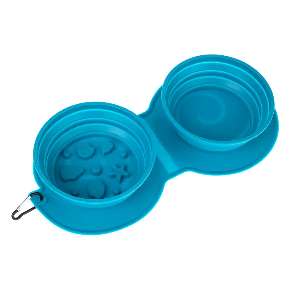 Taza de viaje doble de silicona TIAKI Concha de mar  - 2 x 600 ml