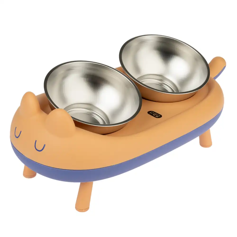 TIAKI Cova comedero para mascotas - 2 x 350 ml, 15 cm de diámetro