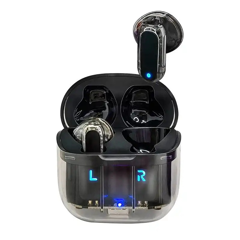 Cool Crystal Auriculares Stereo Bluetooth Earbuds Negros