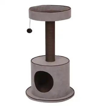 Poste Rascador Trend York 45x45x80,5cm - 7,2kg - Gris - Para Gatos Ebi