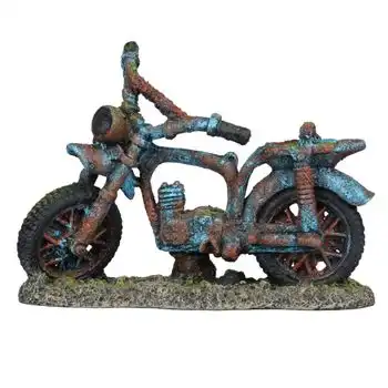 Ciclomotor Para Acuario Crossly Poliresina 19x7x14cm Aqua D'ella