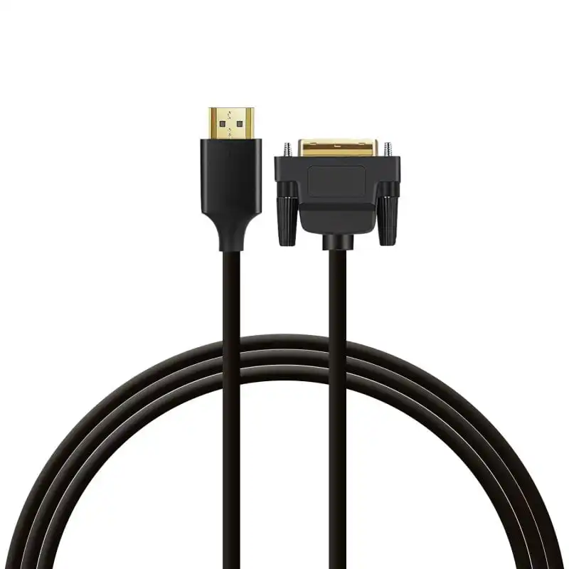 PcCom Essential Cable HDMI a DVI Bidireccional para TV/PC/Monitor/Proyector 2m Negro