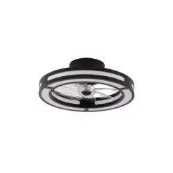 Akunadecor - Ventilador De Techo Metal Negro Kastoria