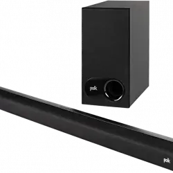 Barra de sonido - Polk Audio Signa S2, Con subwoofer, Bluetooth, HDMI, Infrarrojo, Negro