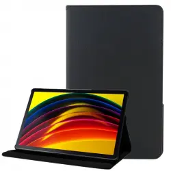 Cool Funda Giratoria Polipiel Liso Negro para Lenovo Tab P11 11"