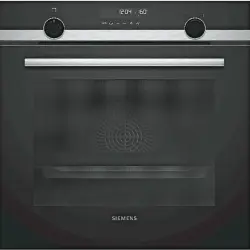 Horno - Siemens HB578G0S00, Multifunción, Pirolítico, 71 L, Función grill, Negro