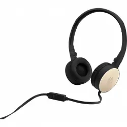 HP H2800 Auriculares con Micrófono Negro/Dorado