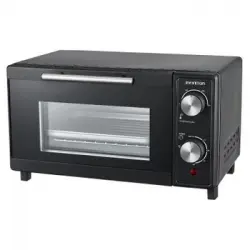 Infiniton Hsm-a9n – Horno Sobremesa, Negro, 9l, 600w, Doble Acristalamiento, Control De Temperatura, Temporizador 60 Min.