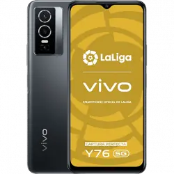 Móvil - vivo Y76 5G, Midnight Space, 128 GB, 8GB RAM, 6.58 " FHD+, Mediatek Dimensity 700, 4100 mAh, Android 11