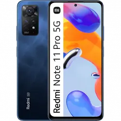 Móvil - Xiaomi Redmi Note 11 Pro 5G, Azul Atlántico, 128GB, 8GB, 6.67" FHD+, Snapdragon 695, 5000 mAh, Android