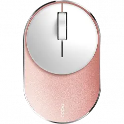 Ratón inalámbrico - Rapoo M600 Mini Silent, Multimodo, Clic silencioso, Bluetooth 3.0, 4.0, 1300 ppp, Rosa