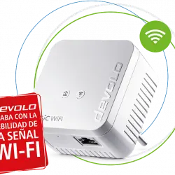 Adaptador Wi-Fi - Devolo Magic 1, WiFi mini, Powerline Internet y Mesh, 1200 Mbps, LAN Ethernet, Blanco