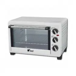 Horno Eléctrico 18 Litros Blanco 1200w 100o-230oc, 43x30x29 Cm