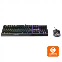 MSI Vigor GK30 Teclado Gaming + Clutch GM11 Ratón Gaming 5000DPI (PT)