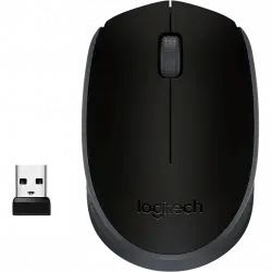 Ratón inalámbrico - Logitech M171, 1000 ppp, Ambidiestro, USB, Negro