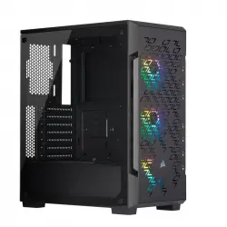 Corsair iCUE 220T RGB Airflow Cristal Templado USB 3.0 Negra