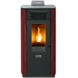 Estufa de Pellet Qlima Fiorina 74S Line - Rojo