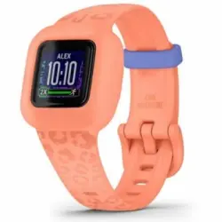 Garmin - Vívofit Jr. 3 Peach Leopard Pulsera De Actividad