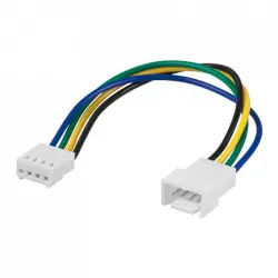 Goobay Cable de Alimentación Interna Extensor para Ventilador 4 pin 15cm Multicolor