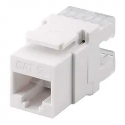 Goobay Keystone Conector RJ45 a TB110 Cat 5e UTP Blanco