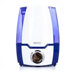 Humidificador Iónico Aire, 320 Ml/h, 5,2l, Filtro Cerámico, Lcd, Temporizador, Silencioso Blanco/azul 30w Camry Cr7952