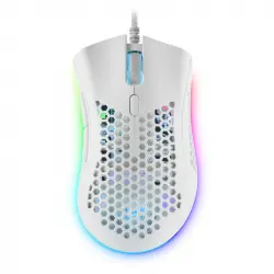 Mars Gaming MMEX Ratón Gaming RGB 32000DPI Blanco