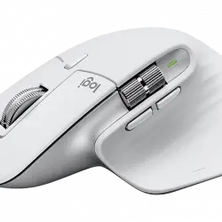 Ratón - Logitech MX Master 3S, Inalámbrico, 8000 ppp, Botones personalizables, Carga rápida, Blanco