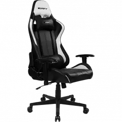 Silla gaming - Drift DR175, 2D (regulable en altura y anchura), Poliuretano, 150kg, Giratorio, Negro Carbón