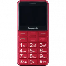 Teléfono - Panasonic KX-TU155, Con Botones Físicos, 2.4", TFT LCD, Bluetooth, Linterna LED, Rojo
