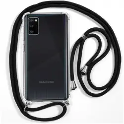 Cool Funda con Cordón Negro para Samsung Galaxy A41