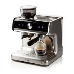 Domo Cafetera Espresso Con Molinillo De Acero Inoxidable De 15 Bar - Do720k