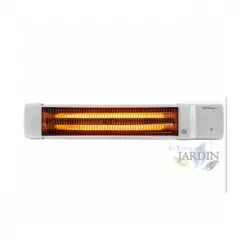 Estufa De Cuarzo Para Baño Bb5002 Orbegozo. 600-1200 W. 2 Barras De Cuarzo. Pantalla Orientable. Interruptor De Tirador