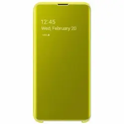 Funda Clear View Samsung Para Galaxy S10e Amarillo Modelo Ef-zg970cy