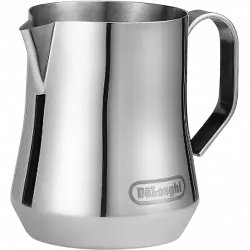 Jarra de leche - De'Longhi DLSC060, 0.35 l, Acero inoxidable cepillado, Plata