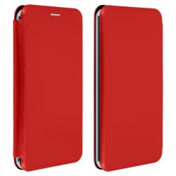 Avizar Funda Libro con Slide Roja para Smartphones de 3.8" a 4.7"