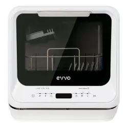 Evvo Home Mini D Trip Lavavajillas Portátil sin Instalación Capacidad 2 Cubiertos G Blanco