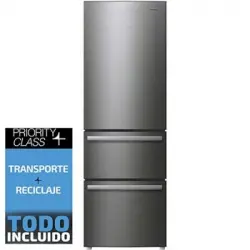 Frigorifico Combi Sauber Serie 7-190 Ifd Nofrost F Alto 190 Cm Ancho 60 Cm Inox