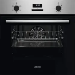 Horno - Zanussi ZOHNC2X2, 65 l, Multifunción, Independiente, Esmalte fácil de limpiar, 60 cm, Inox Antihuellas