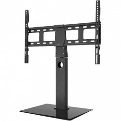 Soporte TV - Hama 0220867, 32"-65", Giratorio, Altura ajustable, VESA 600 x 400, Hasta 40 kg, Negro